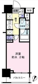 クレヴィア新宿若松町 6階 間取り図