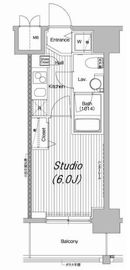 ガーラ・プレシャス品川 10階 間取り図