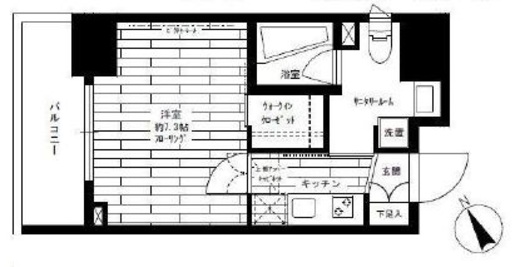 ステージファースト蔵前2アジールコート 14階 間取り図
