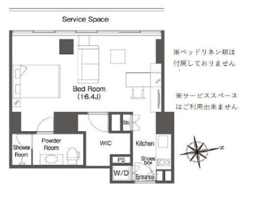 ウエリスアーバン品川タワー 1208 間取り図