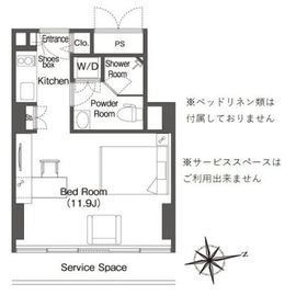 ウエリスアーバン品川タワー 1205 間取り図