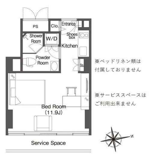 ウエリスアーバン品川タワー 1209 間取り図