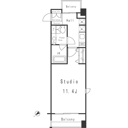 西新宿VIPROYAL 401 間取り図