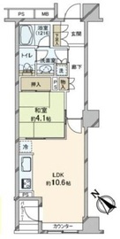 ハウスコート築地 12階 間取り図