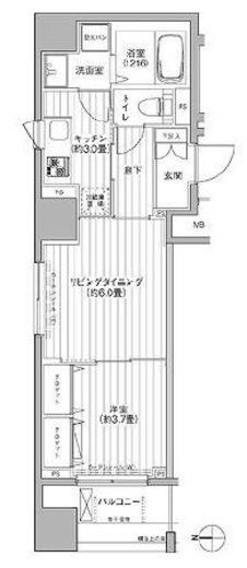 レジェンダリーコート赤羽 401 間取り図