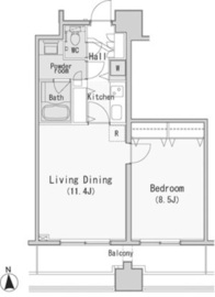 レジディア西麻布 307 間取り図