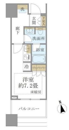 白金ザ・スカイ 5階 間取り図
