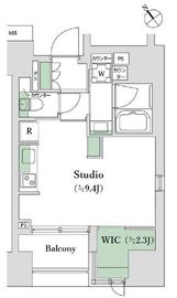 ベルジェンド文京千駄木ノーブル 2階 間取り図