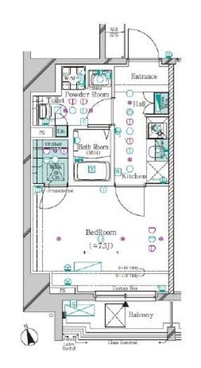 ガリシア大塚駅前 402 間取り図