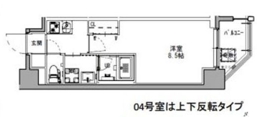 La Douceur蒲田 (ラドゥセール蒲田) 301 間取り図