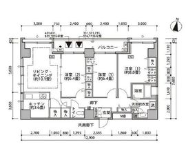 東雲キャナルコートCODAN 18-331 間取り図