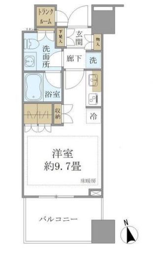 白金ザ・スカイ 14階 間取り図