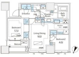 パークコート千代田四番町 8階 間取り図