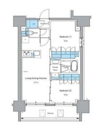 ルフォンプログレ秋葉原EAST 1204 間取り図