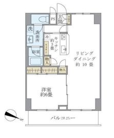 東建ニューハイツ西新宿 6階 間取り図
