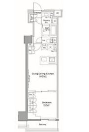 ザ・パークハビオ目黒桜邸 417 間取り図