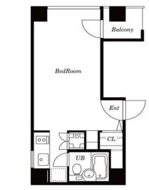 ラティオ築地 4階 間取り図