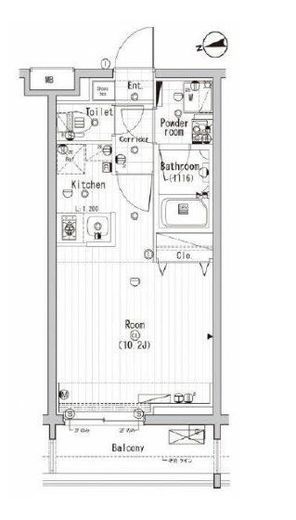 シーフォルム東新宿 3階 間取り図