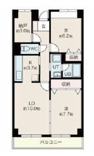 目黒本町マンション 703 間取り図