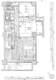 グランドメゾン武蔵小山 9階 間取り図