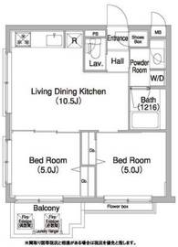 コンフォリア学芸大学 205 間取り図