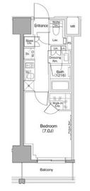 ザ・パークハビオ滝野川 1406 間取り図