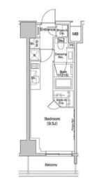 ザ・パークハビオ入谷 1304 間取り図