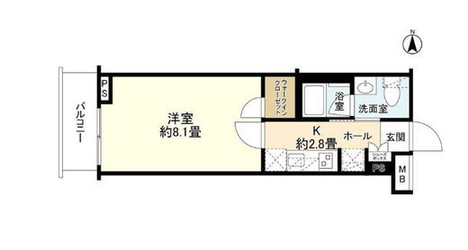 エステムコート元住吉 3階 間取り図
