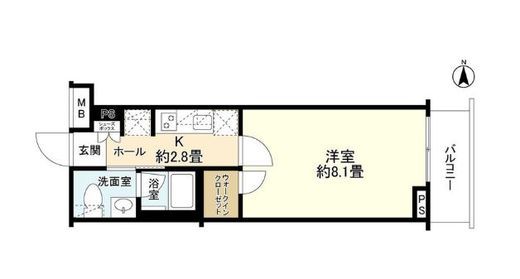 エステムコート元住吉 3階 間取り図