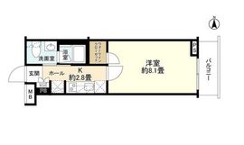 エステムコート元住吉 3階 間取り図