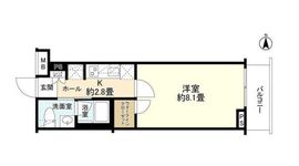 エステムコート元住吉 3階 間取り図