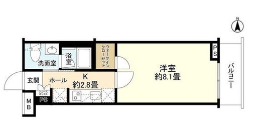 エステムコート元住吉 2階 間取り図