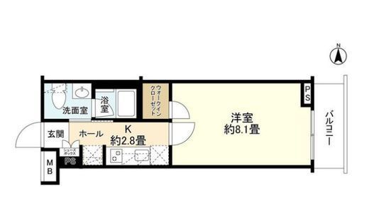 エステムコート元住吉 2階 間取り図