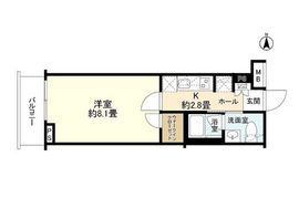 エステムコート元住吉 3階 間取り図