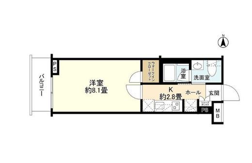 エステムコート元住吉 3階 間取り図