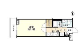 エステムコート元住吉 3階 間取り図