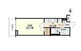 エステムコート元住吉 3階 間取り図