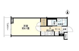 エステムコート元住吉 4階 間取り図