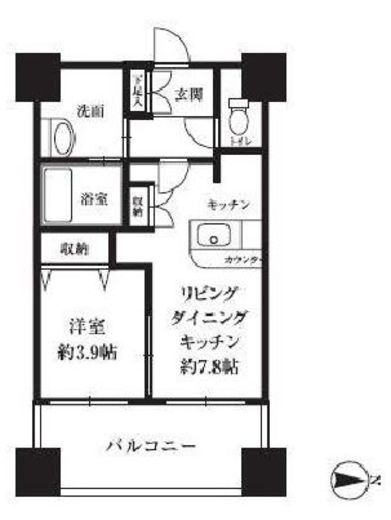 スタイルハウス南麻布 204 間取り図