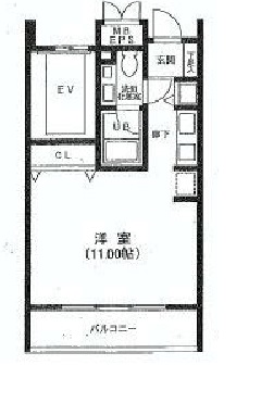 プレミアム白金高輪 403 間取り図