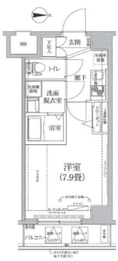 ティモーネ深川リーヴァ 7階 間取り図