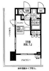 レジディア大森東 505 間取り図