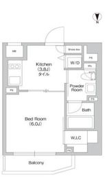プライムアーバン三軒茶屋 606 間取り図