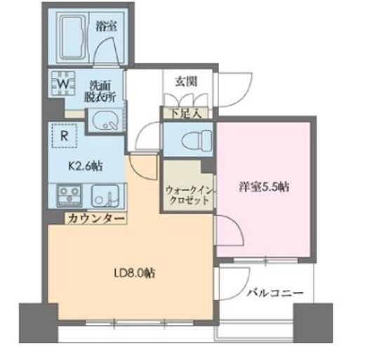 ドゥーエ新川 1002 間取り図
