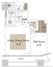 コンシェリア西新宿タワーズウエスト 23階 間取り図