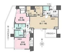 ザ・パークハウス恵比寿南 7階 間取り図