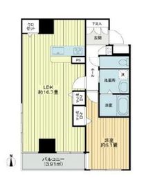 コンド恵比寿 3階 間取り図