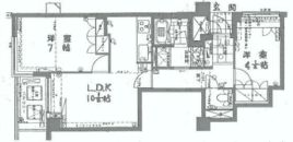 ガーデンホームズ白金 3階 間取り図