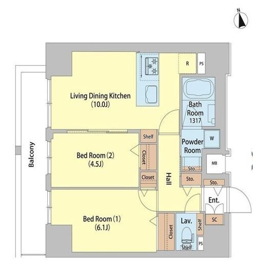 レフィールオーブ町屋駅前 806 間取り図