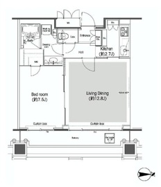 品川グラスレジデンス 1502 間取り図